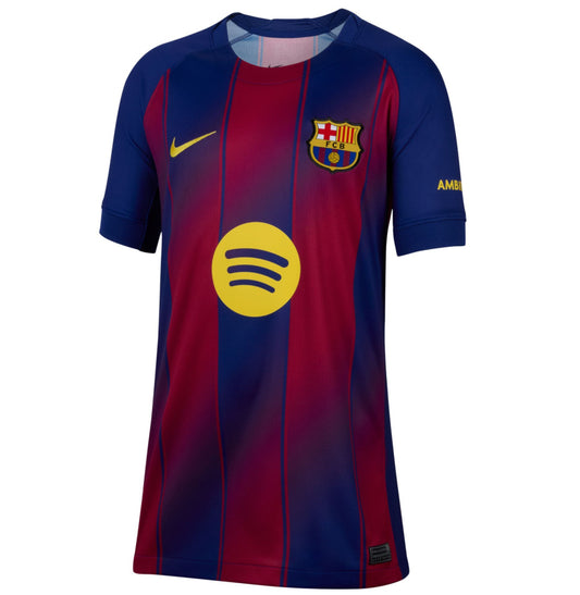 Nike FC Barcelona 2025/26 Stadium Home Jersey – Kids
